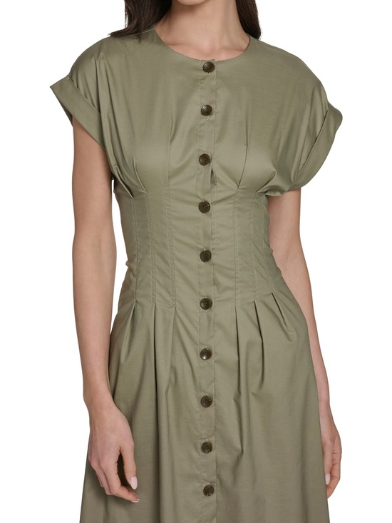 Calvin Klein Dresses & Skirts - Calvin Klein Women's Pintuck Fit and Flare Shirtdress